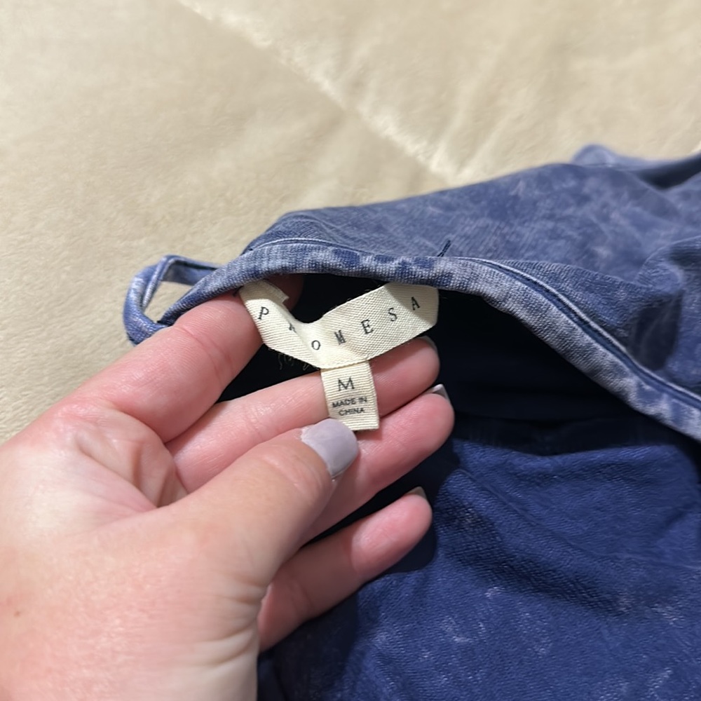 Washed blue jumpsuit - Picture 4 of 5